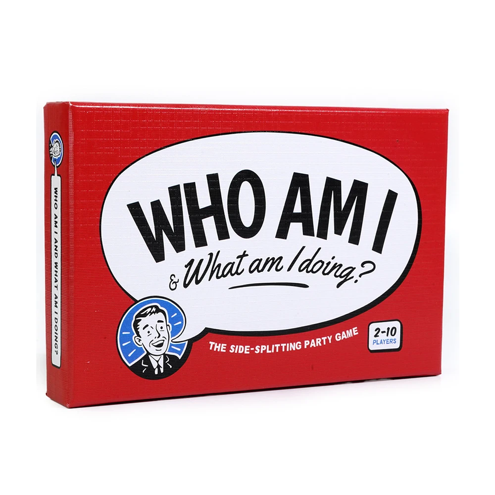 Who Am I & What Am I Doing Card Game Family Gathering Game Cards, Q&A Card To Get Closer Relationship Party Board Game Gifts