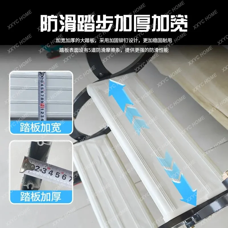 XX Attic telescopic staircase household indoor folding lift duplex custom outdoor terrace finished product retractable ladder