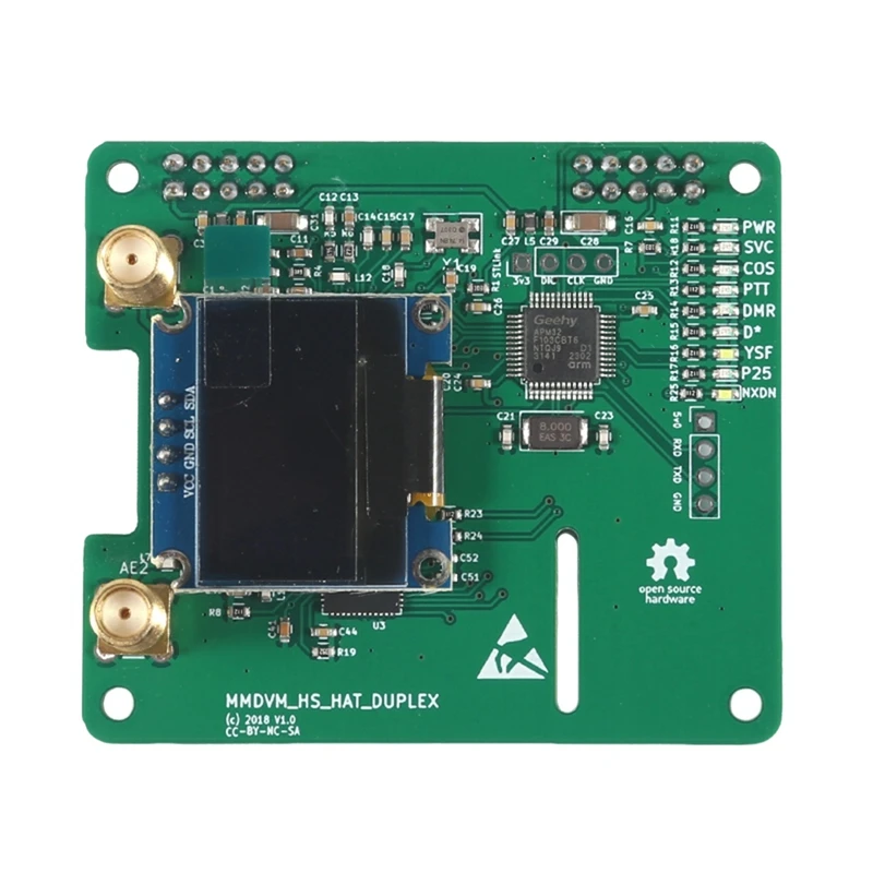 Módulo dúplex para Raspberry Pi, módulo práctico multifuncional, MMDVM, Hotspot, compatible con P25, DMR, YSF