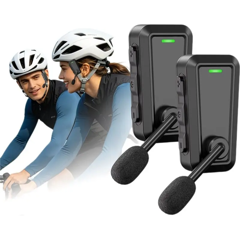 Climbing Helmet Compatible C10 Outdoor Cycling Bike Wireless Bt Music Sharing Earphones  Headset Noise Isolation, 2PCS