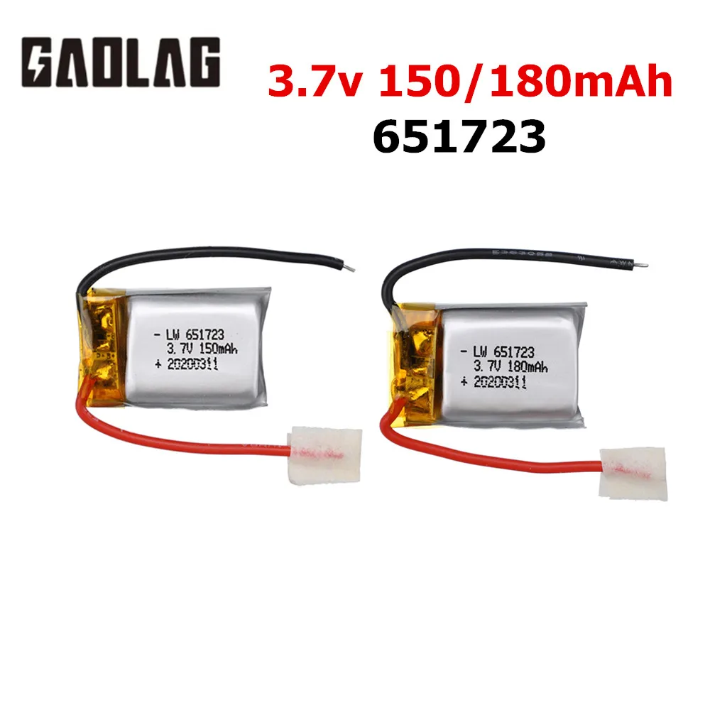 3.7V 150mAh 180mAh Lipo Battery for Syma S105 S107 S107G S108 Skytech M3 m3 S977 Helicopter Spare Parts 3.7v 651723 Battery