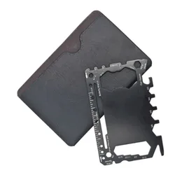 Multifunctional 46 in 1 tool card Carry multi-purpose survival accessories with you outdoors gadgets Portable Camping tool card.