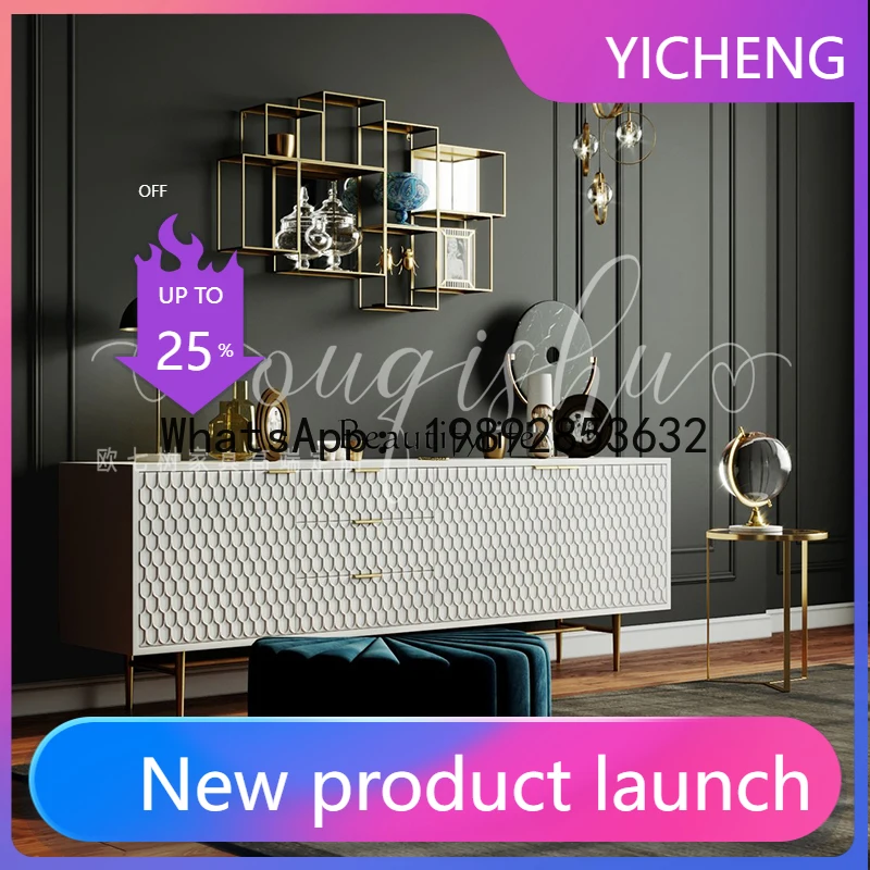 

QQ -*Nordic postmodern simple light luxury TV cabinet