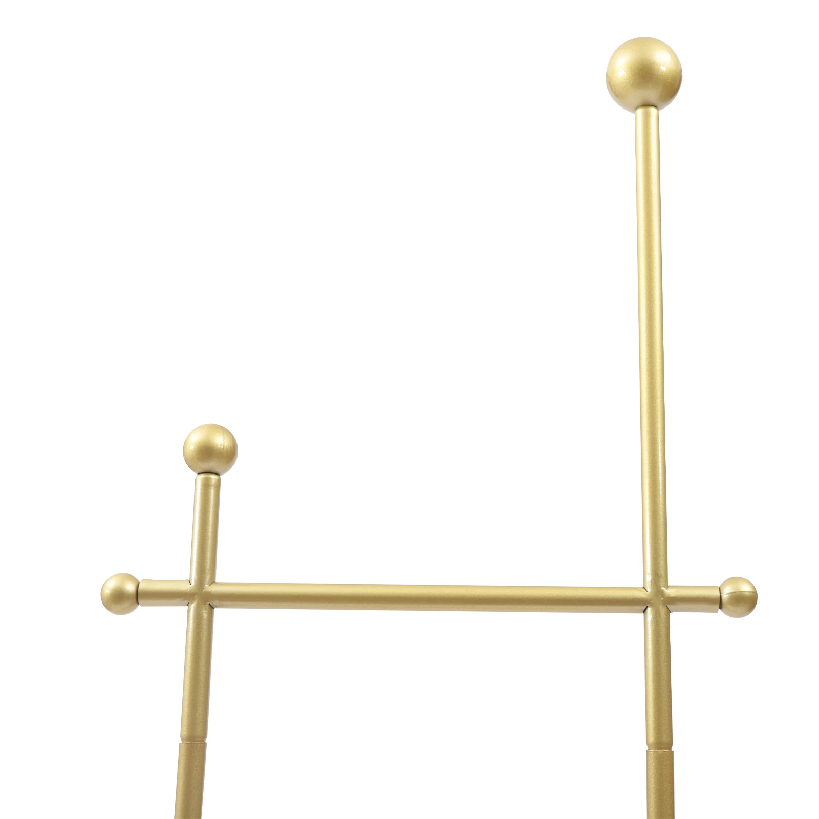 Garment Hanger Hats Holder Gold Clothes Rack with Tray Storage Closet Rail Stand