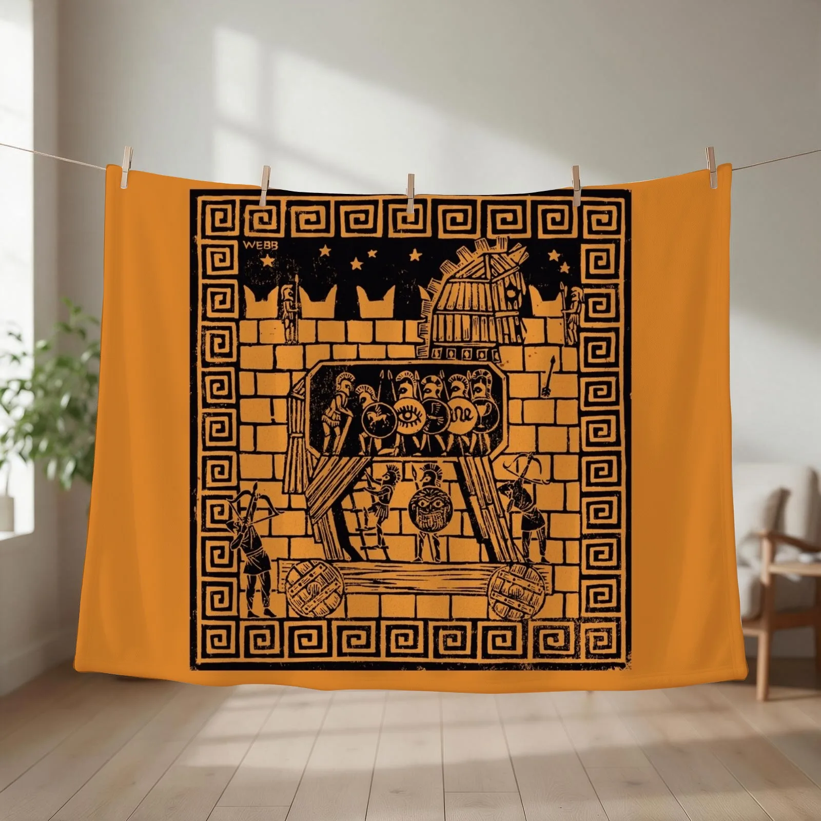 Trojan Horse Throw Blanket Bed Fashionable Thermals For Travel Decorative Throw Kid'S Blankets