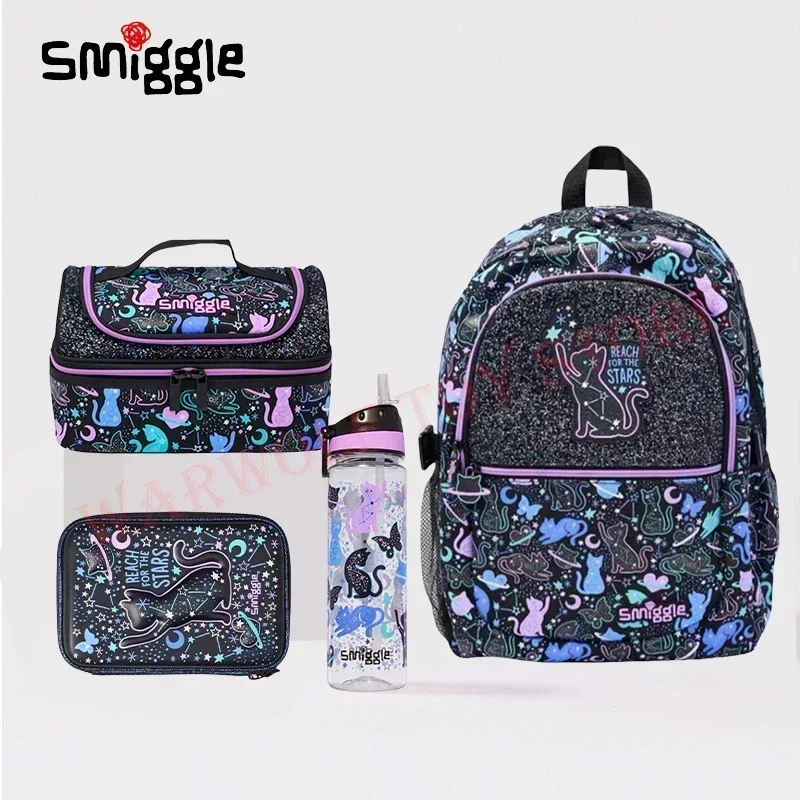 Genuine Australian Smiggle Student Backpack Cute And Fashionable Children Stationery Box Backpack Lunch Bag Kettle Student Gift