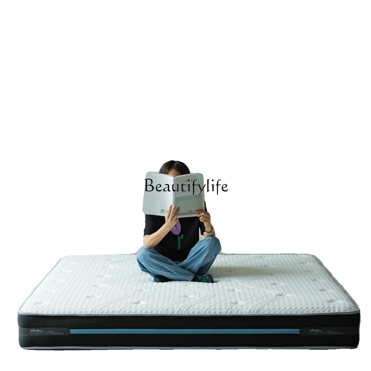 

Silver ion antibacterial natural latex independent spring spine mattress