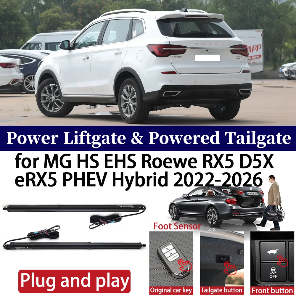 

for MG HS EHS Roewe RX5 D5X eRX5 PHEV Hybrid 2022-2026 Car Auto Power Electric Tailgate Liftgate Lift Trunk Closer System