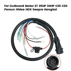 61T-82590 7Pin Wire Harness Hardness Assy for Yamaha Outboard Motor 2T 25HP 30HP C25 C30 Parsun Hidea HDX Seapro Hangkai