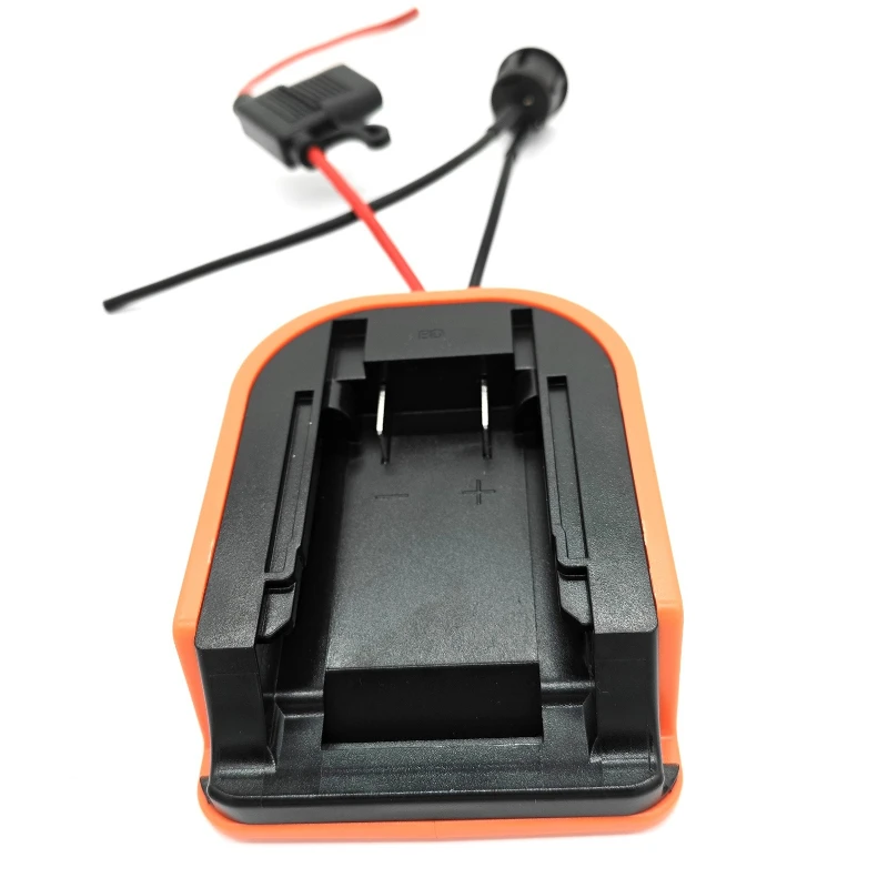 Portable Power Wheel Adapter for Black&Decker 20V Lithium Batteries for DIY Remote-controlled Toy Cars with Fuse and 14 AWG Wire