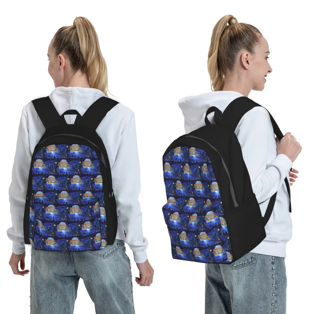 

Monkey Island Backpack Student BookBag Kids School Bag Laptop Shoulder Bags for Men Women