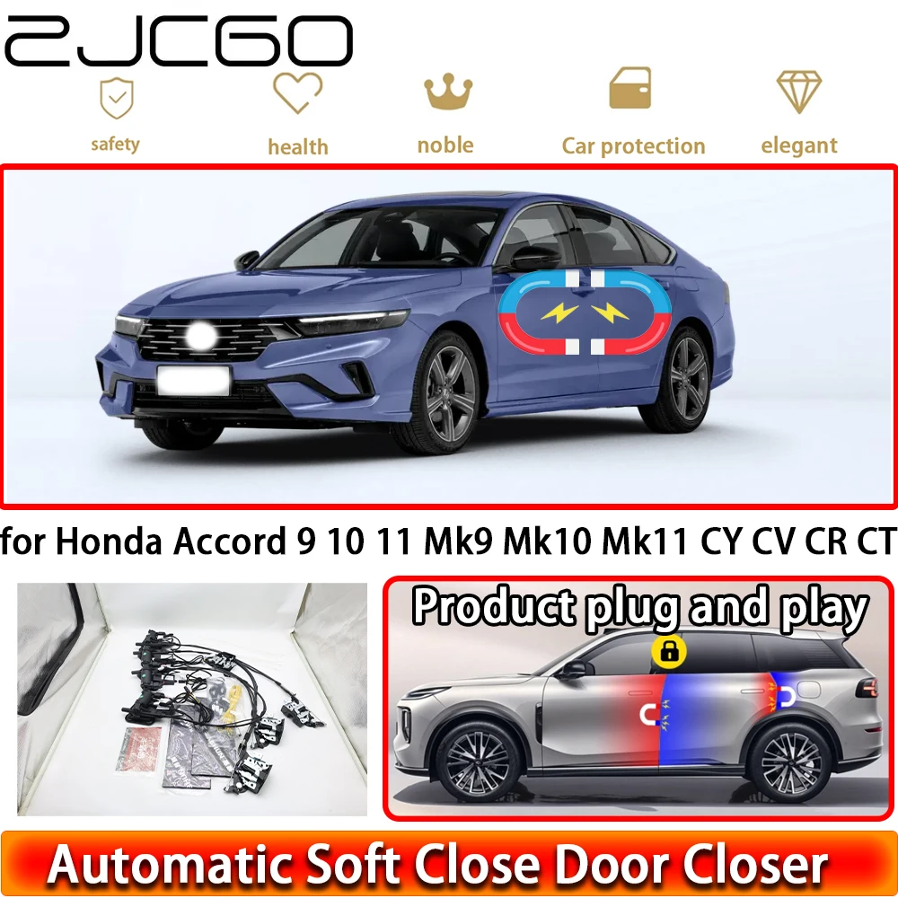 for Honda Accord 9 10 11 Mk9 Mk10 Mk11 CY CV CR CT OEM Soft Close Door Kit Power Closing Latch System Auto Pull Door Easy Close