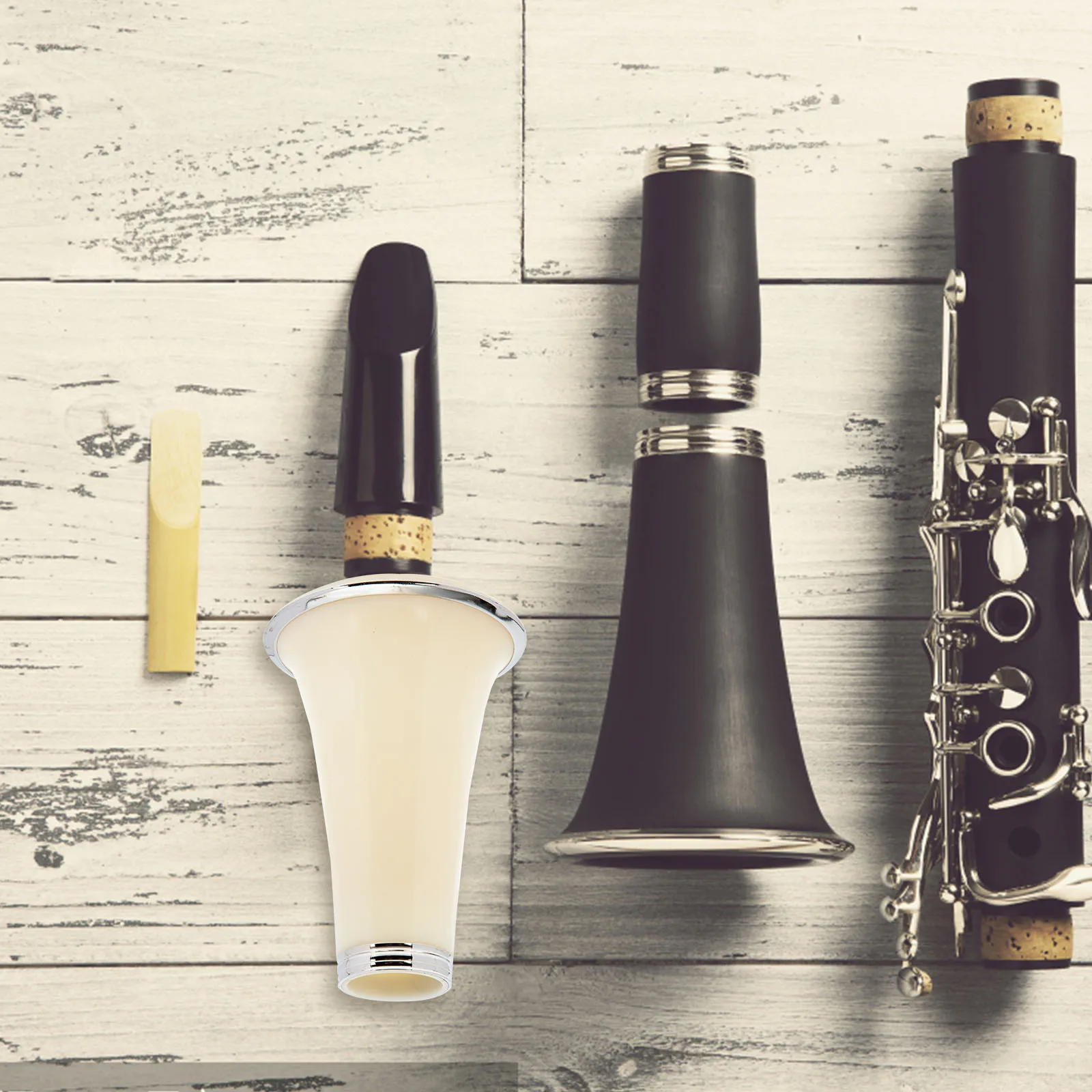 

Clarinet Tube Durable Bright Color Smooth Surface Professional Beginner Replacement Accessory Compact Lightweight