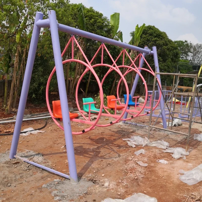 

Popular outdoor children's amusement park, unpowered playground swing chair