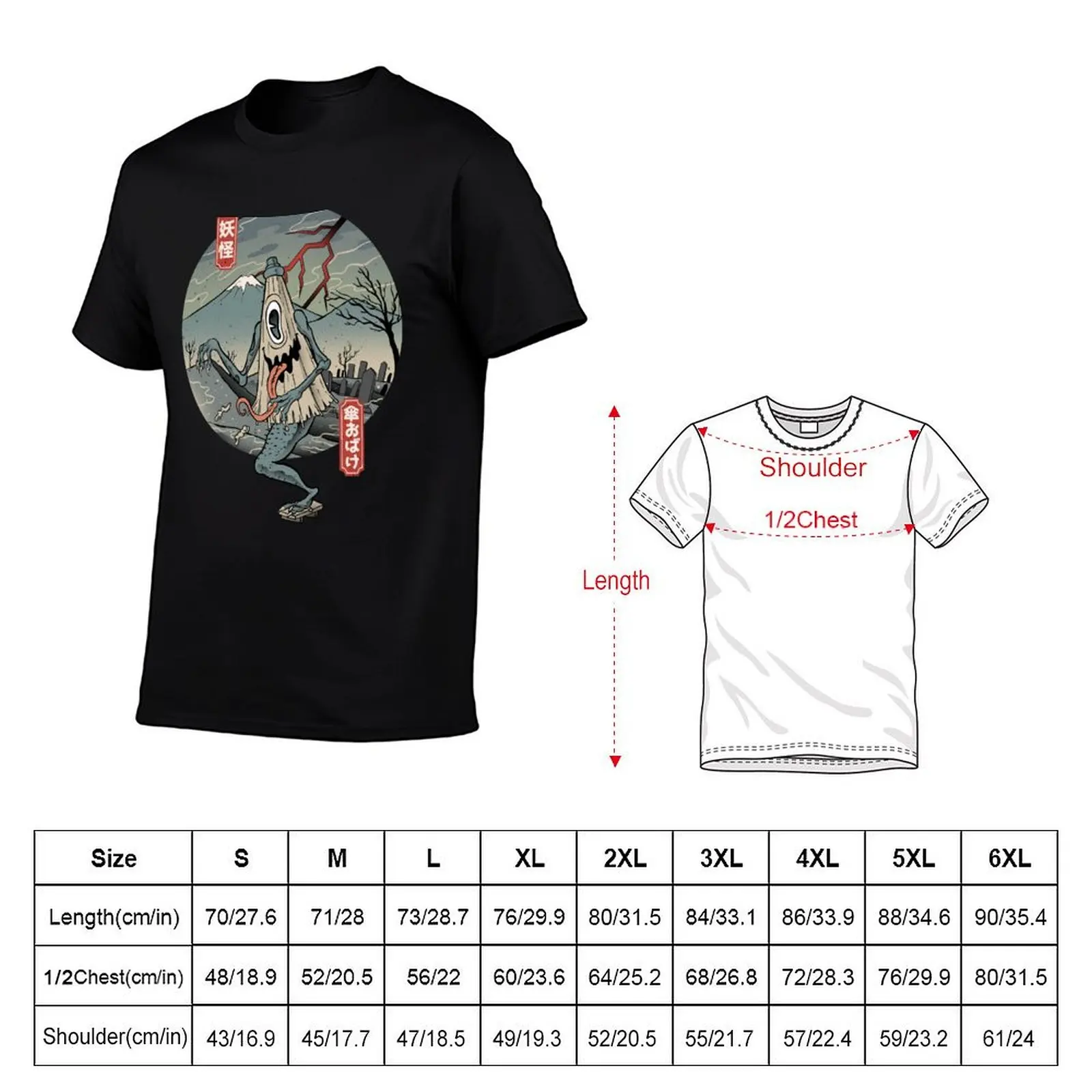 luxury shirt yokai 100% shirts classic man men man umbrella t quality T-Shirt high brand tshirt t cotton