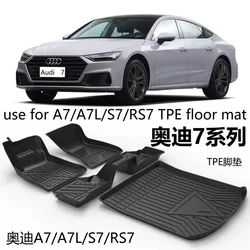 Custom Car Floor Mat for Audi A7 A7L S7 RS7 2012-2025 Car Mat Waterproof Floor Mats Rubber Floor Mat