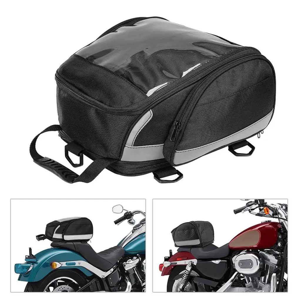 

Motorcycle Rear Tail Seat Bag Waterproof Luggage Bag Helmet Bag Bike Bag