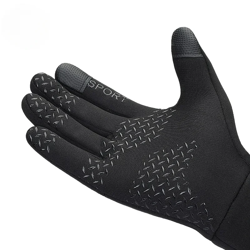 Waterproof Fleece Lined Bike Sports Gloves Keep Warm Water-repellent Glove Snow Skiing Glove Motorcycle Gloves