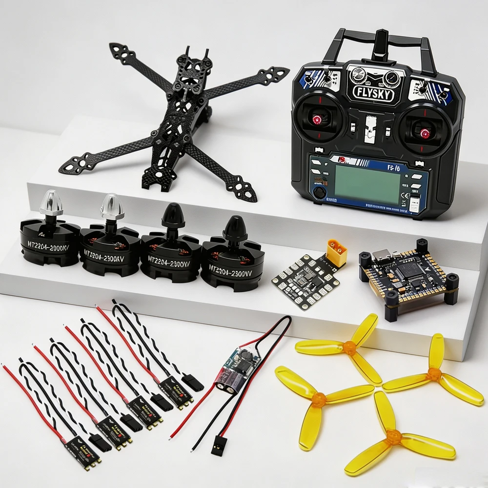 Mark4 Mark 4 5inch 225mm Drone Frame F4 V3S Flight Controller 2204 Motor With BLHeli_S 20A Brushless ESC/ Flysky FS I6 FS-I6