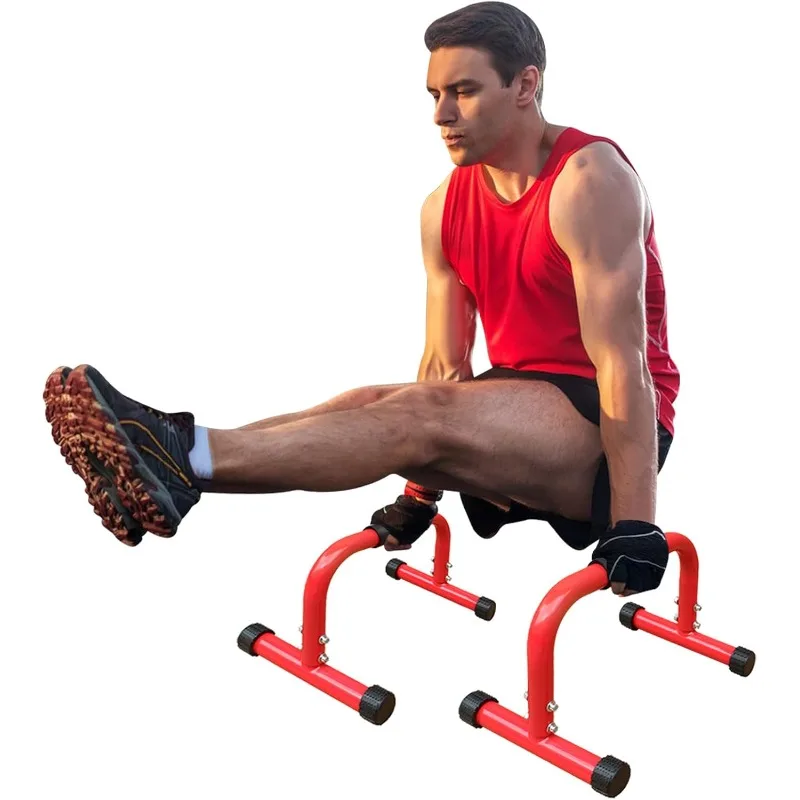 

Dip Stand Station, Adjustable Height Dip Station for Strength Training, Heavy Duty Steel Parallel Push Up Stand, Home Gym Fitnes