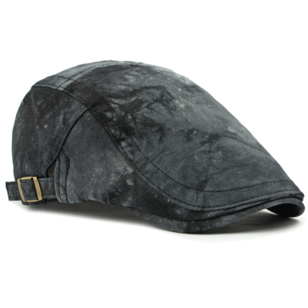 HT4671 القبعات الرجال النساء المطبوعة اللبلاب قبعة مسطحة جديد الربيع الصيف قبعة واقية من الشمس قبعة خمر الفنان الرسام قبعة قبعة قابل للتعديل قبعة بيريه