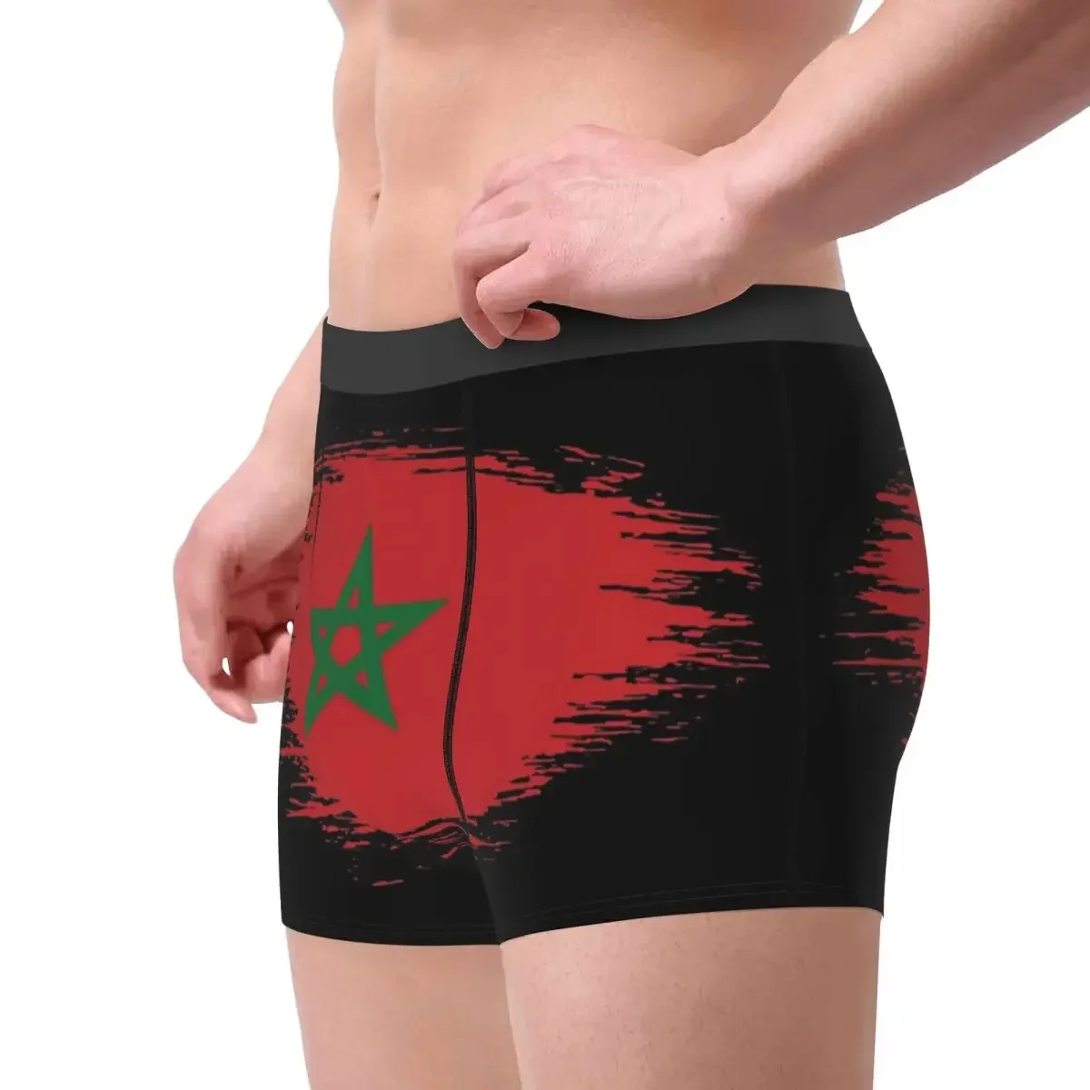 Morocco Men's Underwear Moroccan Flag Boxer Briefs Shorts Panties Novelty Soft Underpants for Male S-XXL