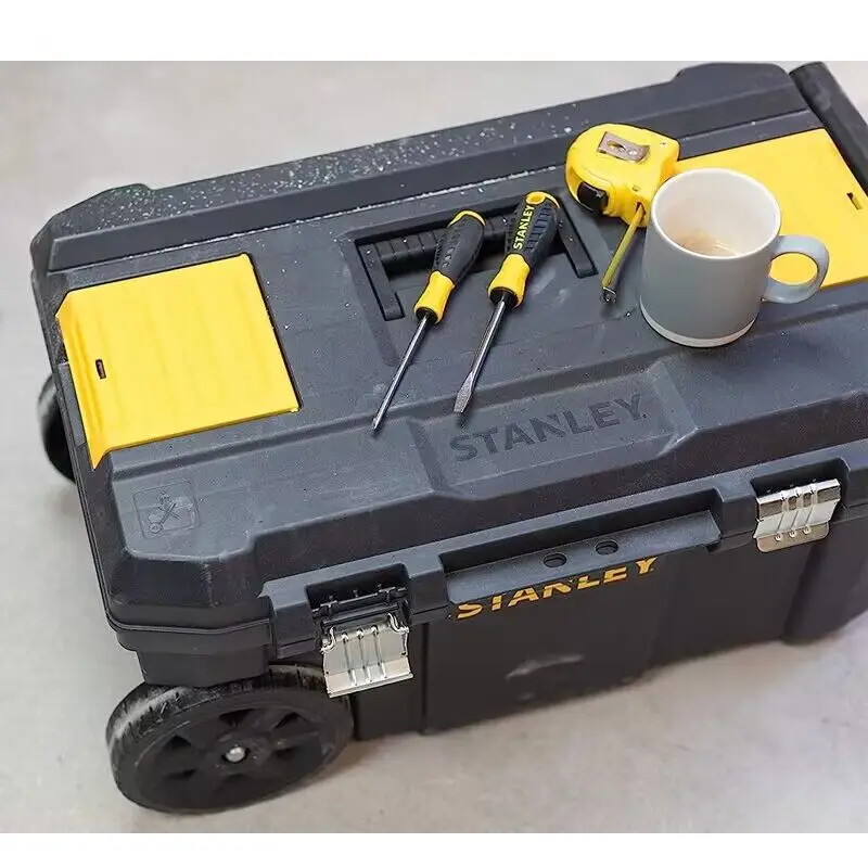 Stanley STST1-80150-23 Multifunctional Toolbox V-groove Design For Cover  Cutting Wood  Pipe Fully Open Design