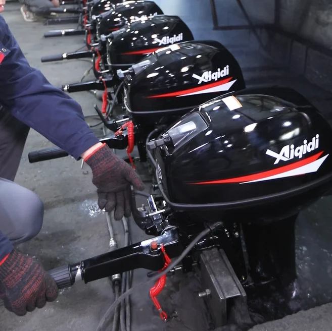 

OUTBOARD MOTOR 15HP 11KW AIQIDI 246CC T15 5500RPM MARINE BOAT ENGINES For SAILING