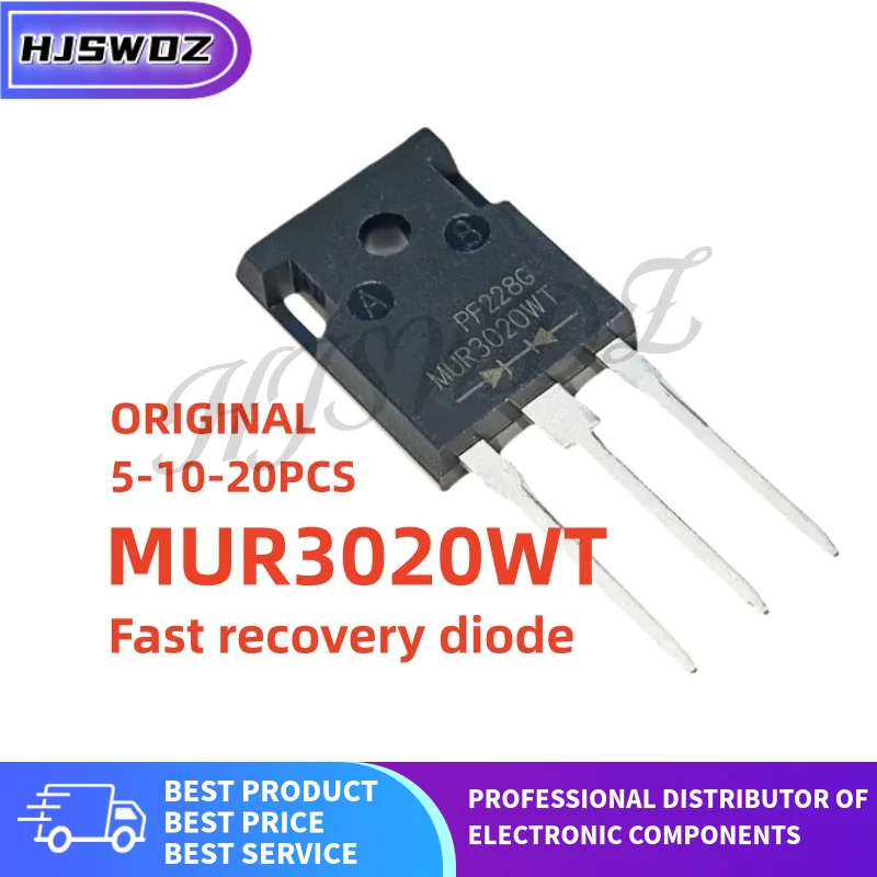 5-20PCS Original New MUR3020WT MUR3020 TO-247 Fast recovery diode Power Transistor