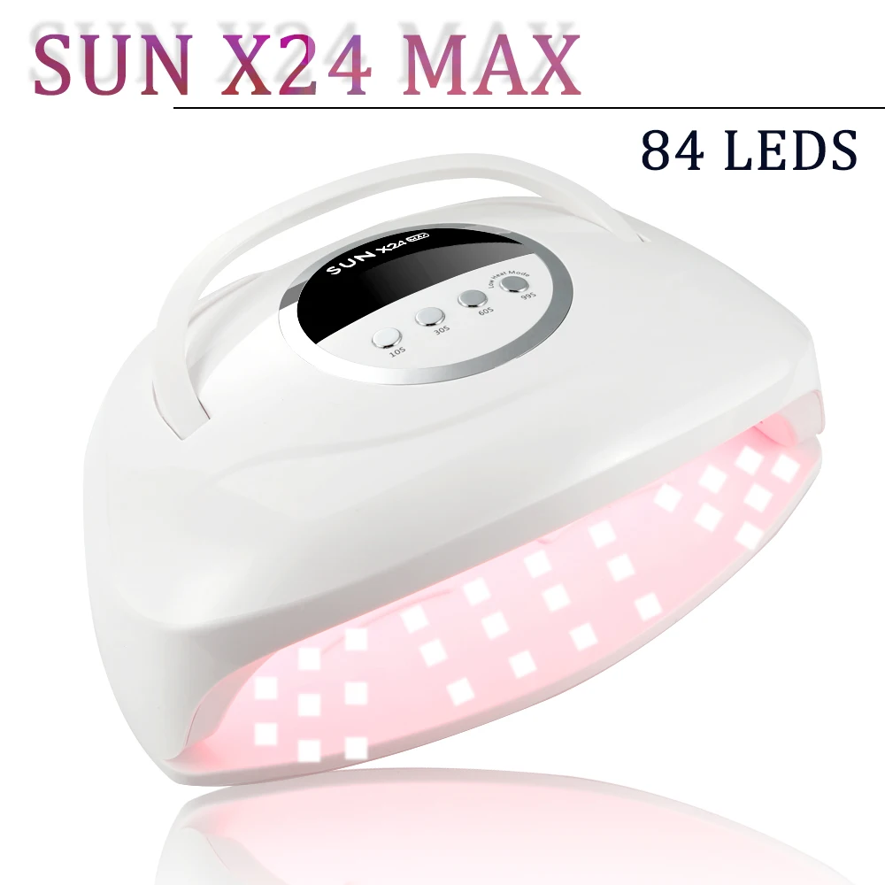 Luz UV profissional para Gel Nails, LED Nail Lamp, 4 temporizadores, Sensor automático, secador para salão de beleza, Nail Art Tools, 84LEDs