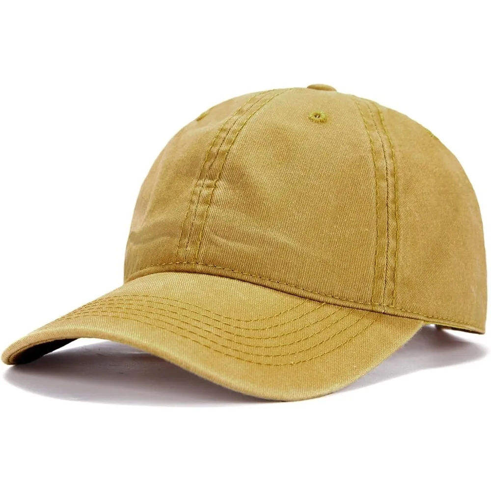 

Men Women Baseball Cap-Low Profile Adjustable Washed Cotton Golf Dad Hat
