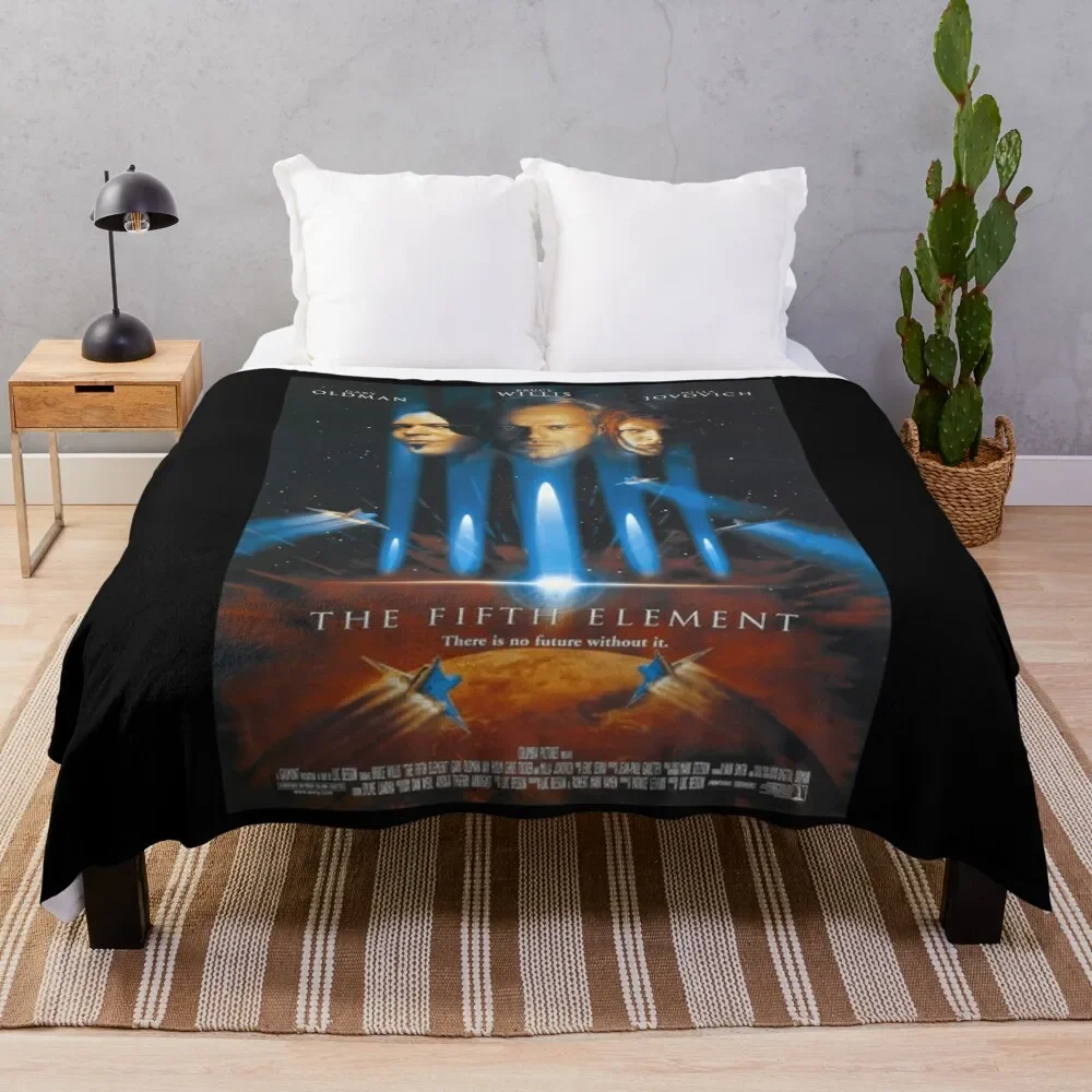 

The Fifth Element Movie Poster 1997 Classic . Throw Blanket Furrys Soft Big Sofa Throw heavy to sleep Blankets