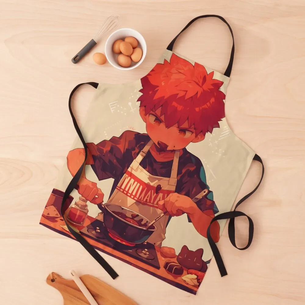 

Shirou Emiya Chibi - Fate series 11 Apron Kitchen Tools For Women Kitchen Women's Kitchen Dress Apron