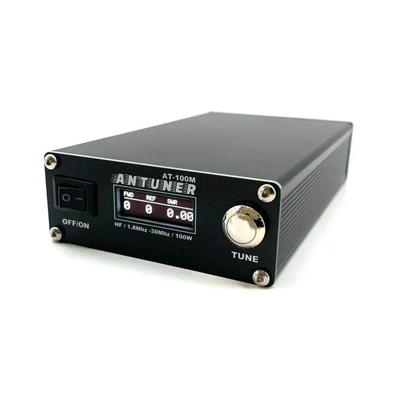 ●Universal 1.8MHz-30MHz ATU-100 ATU-100M 100W QRP Antenna Auto Tuner+SWR Meter 2 in 1 for HF Radio USDX G1M FT-818 817