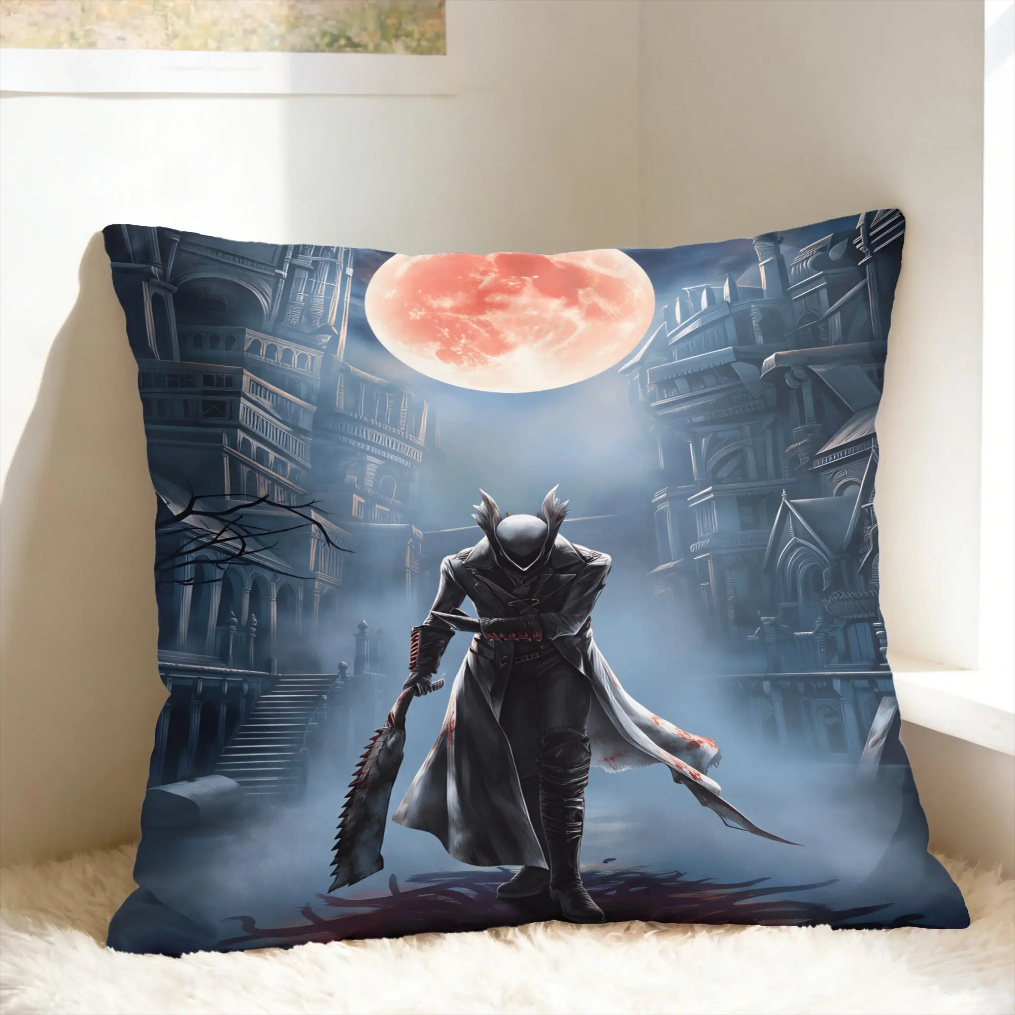 Pillow Cover Game Bloodborne  Retro Trendy Pillow Case For Wedding Party Home Decor Pillowcases