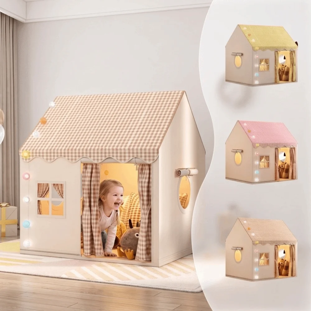 Solid Play Tent breathable detachable Castle Play House Portable Easy Assembly Baby Indoor Play Tent Baby Room Decor