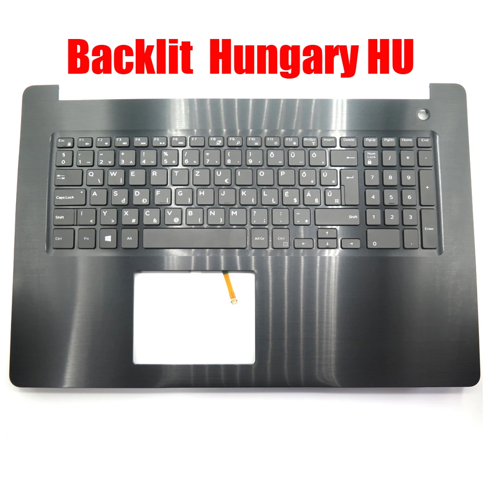 Turkey / Nordic / Hungary Laptop Palmrest For DELL For Inspiron 17 5770 04DNW1 4DNW1 Slovenian SL Swiss SW Black Upper Case New