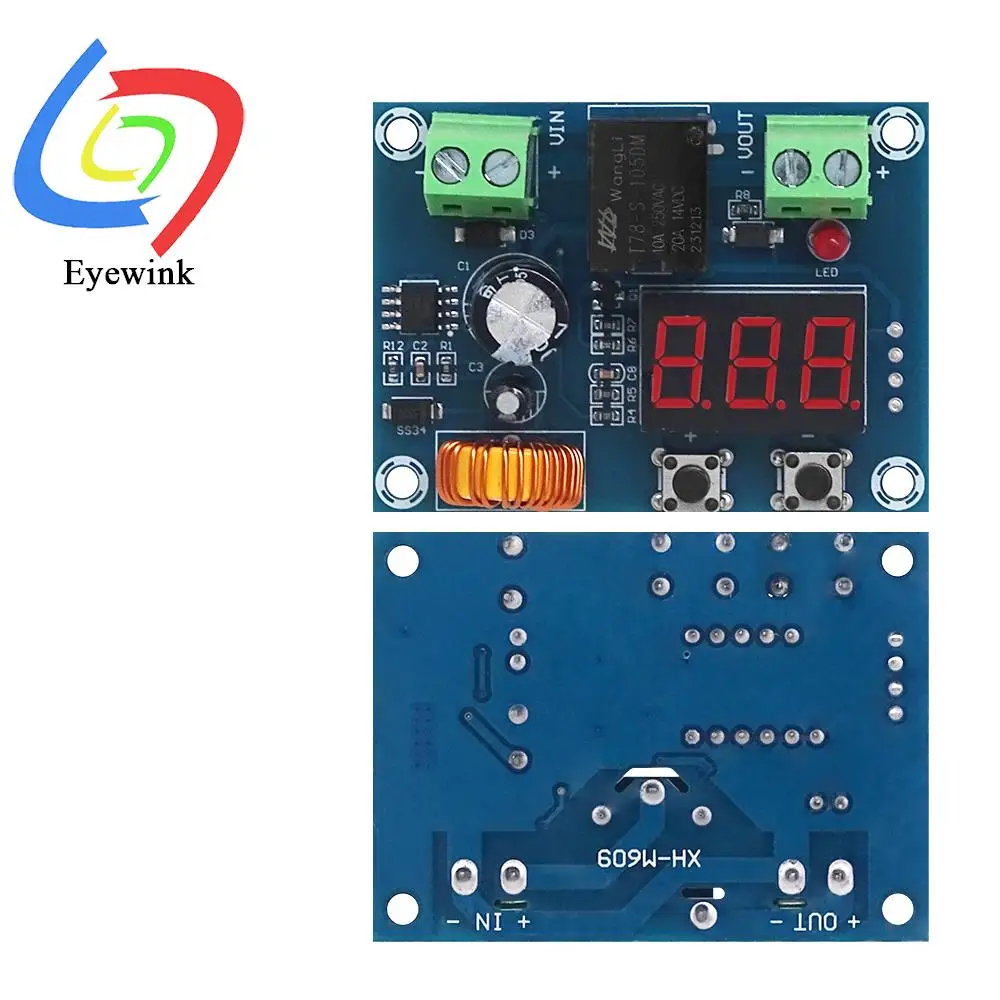 XH-M609 DC12V-36V Charger Module Digital Display Voltage Over-discharge Battery Protection Precise Board for Lithium Battery