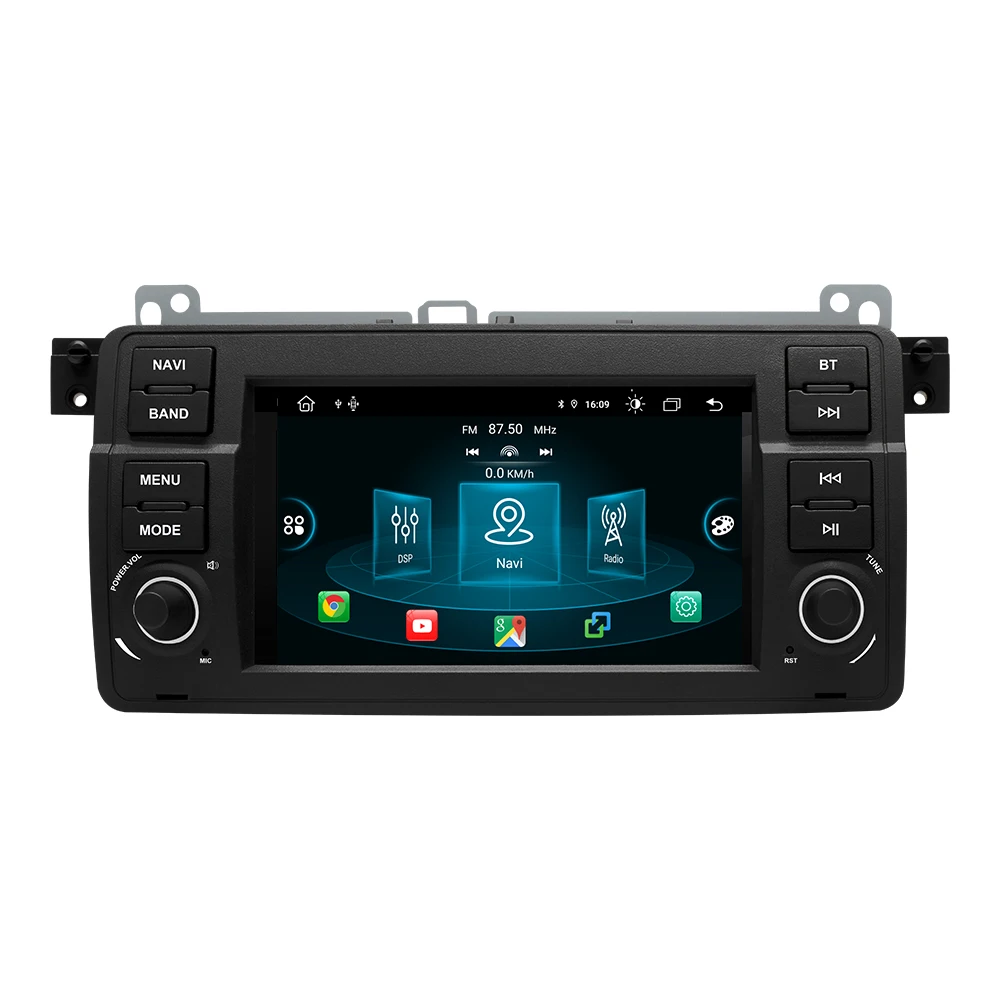 Autoradio sans fil CarPlay Android 14 avec DSP, navigation GPS, lecteur multimédia pour BMW E46 M3 318 320 325 330 335 Rover 75 Coupé, 4G WiFi