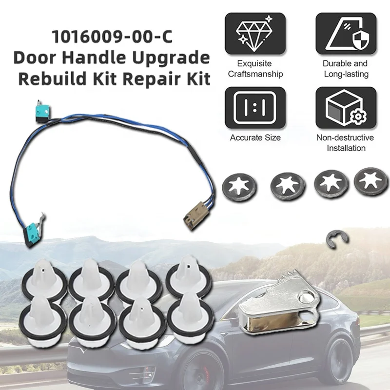 

For Tesla Model S 2012-2017 Door Handle Repair Kit 1025401-00 1042845-00-A 1042845-00-B 1016009-00-C
