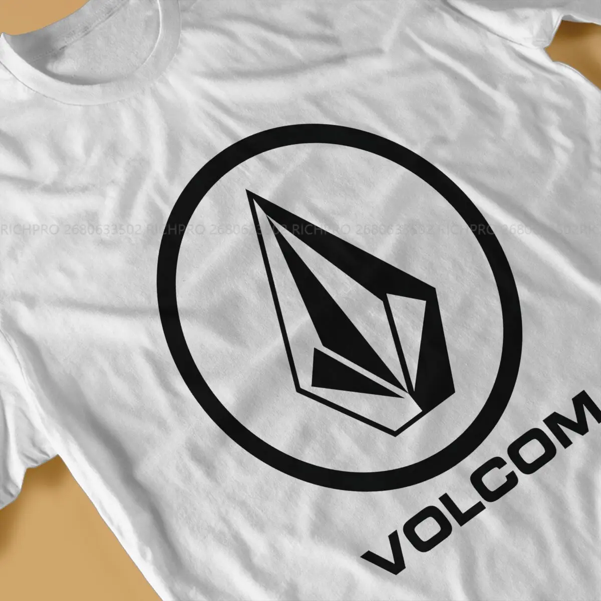 V-Volcoms Newest TShirt for Men Novelty Round Neck Polyester T Shirt Hip Hop Gift Clothes OutdoorWear