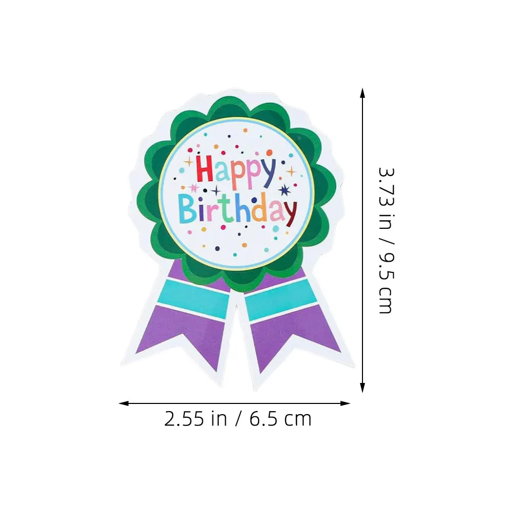 200Pcs Birthday Party Badge Stickers Unique It's My Birthday Design Easy Peel Stickers for Backdrop Bulletin Boards Whiteboards