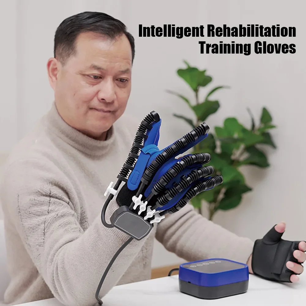 Intelligent Massage Gloves Robot Rehabilitation Gloves for Stroke Hemiplegia Hand Function Recovery Finger Trainer Hand Exercise