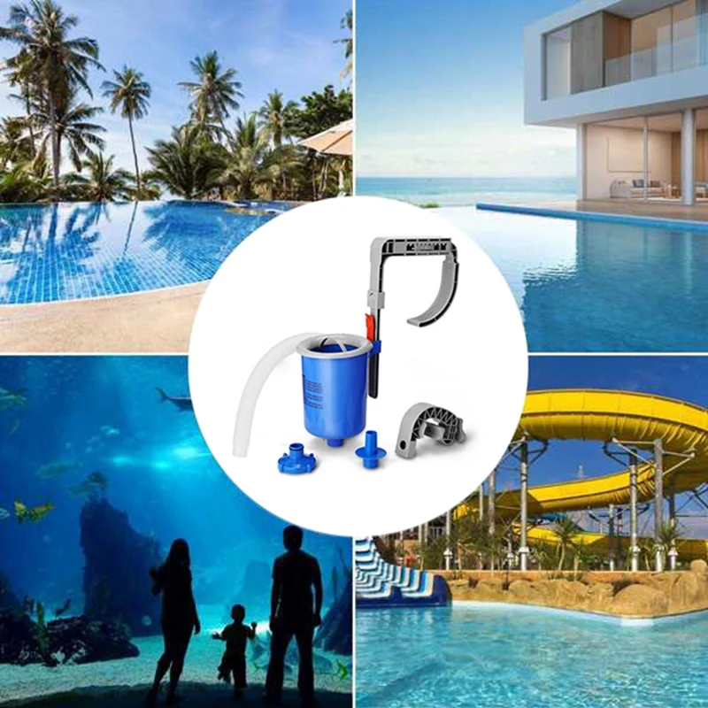 New Summer Wall Mount Swimming Pool Surface Skimmer With Filter Pump For Cleaning Pool Ground Automatic Pool Skimmer