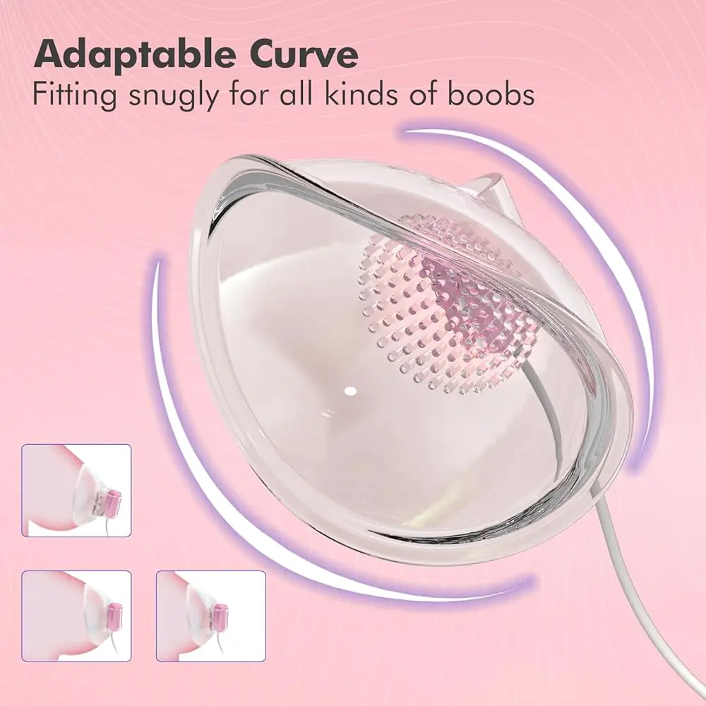 Breast Enlargement Stimulation Nipple Vagina Clitoris Sucker For Women Clit Vibrator Vacuum Pump Cover Adult Masturbator Sex Toy view 5