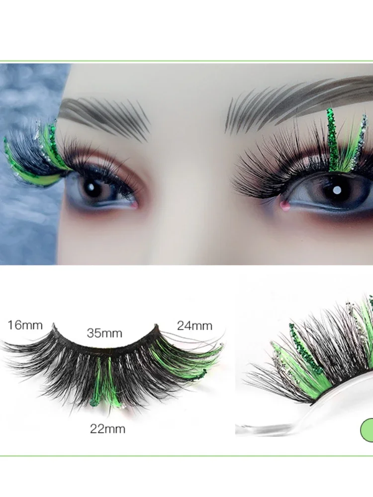 Sequins False Eyelash Maquiagem, Brilhante Rosa Mink Hair, Decoração de Natal, Nova Maquiagem, Atacado, Fonte Fábrica, 25mm