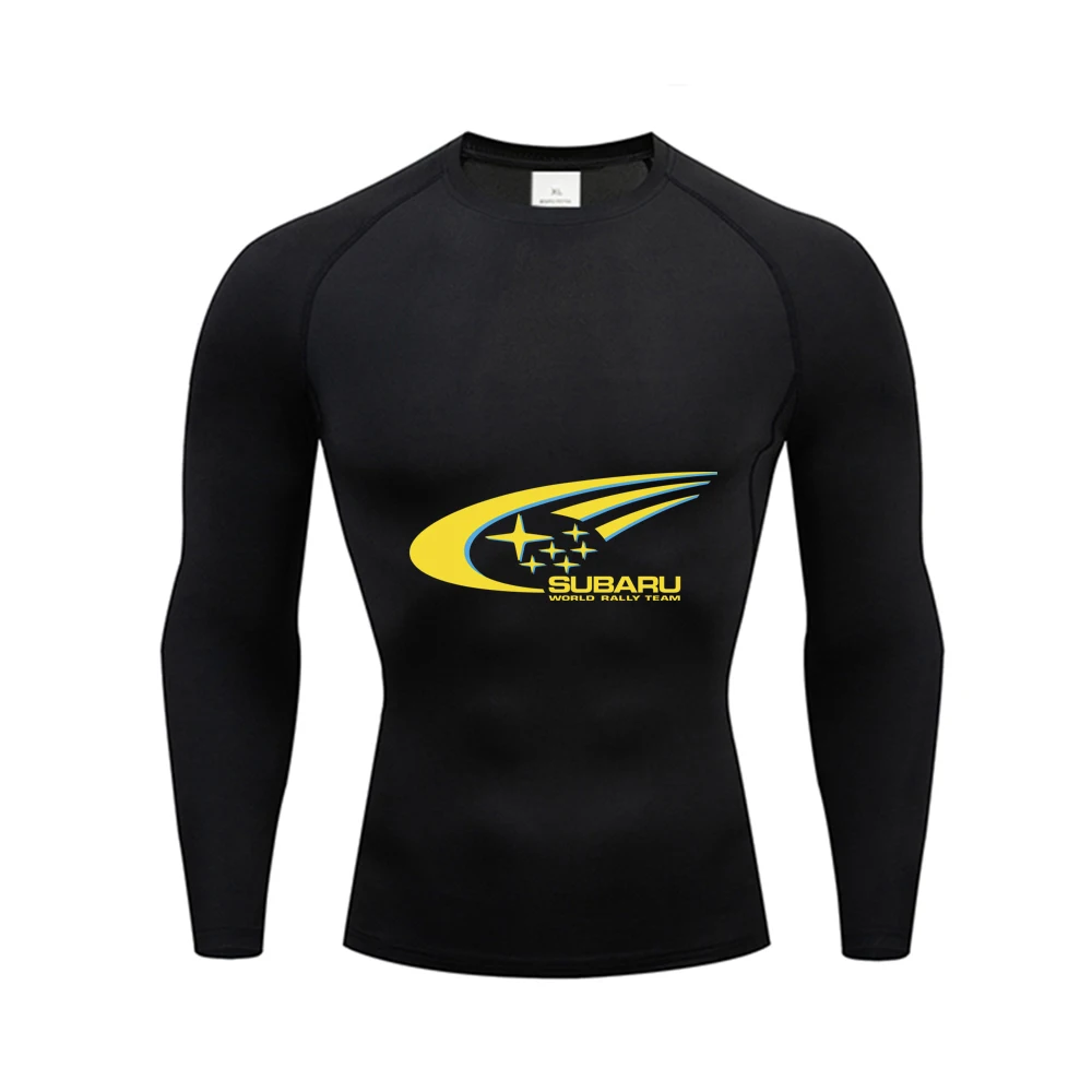

SUBARU men's long sleeved sports T-shirt, designed for running, fitness, training, and jogging, windproof and sunscreen clothing
