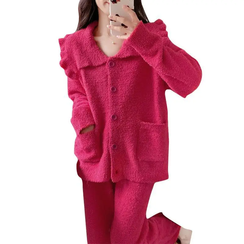 

145 кг, пижамы большого размера, женские зимние толстые мм, милая и милая одежда в стиле принцессы, домашняя одежда, белый теплый костюм, утолщенное новое нижнее белье