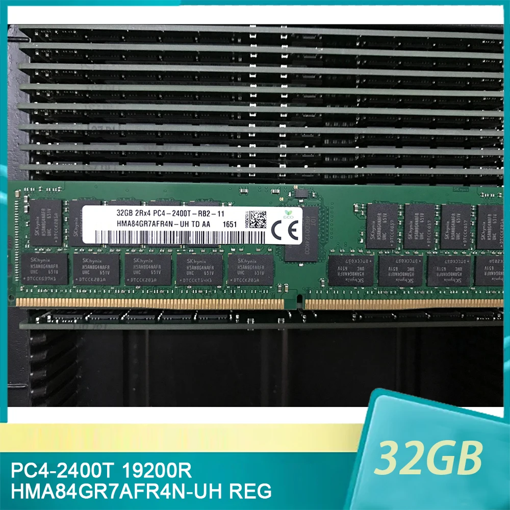 1 Pcs For 32G 32GB PC4-2400T 19200R RAM HMA84GR7AFR4N-UH REG ECC Server Memory