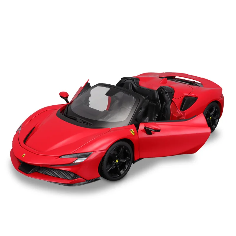 

Bburago 1:18 Ferrari SF90 паук спортивный автомобиль статическая имитация литые Автомобили Коллекционная модель автомобиля игрушки